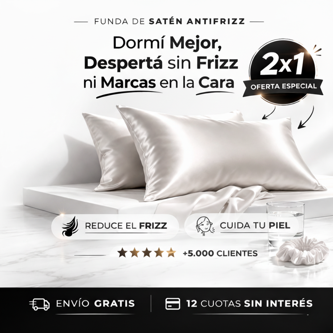 2x1 Fundas de Satén Antifrizz