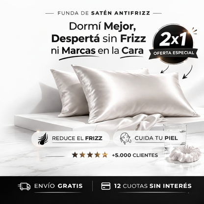 2x1 Fundas de Satén Antifrizz
