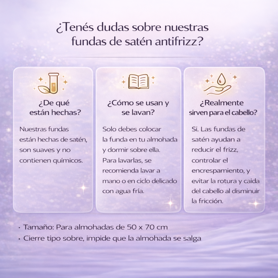 2x1 Fundas de Satén Antifrizz