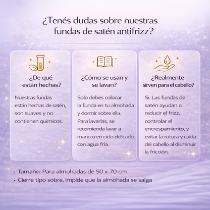 2x1 Fundas de Satén Antifrizz